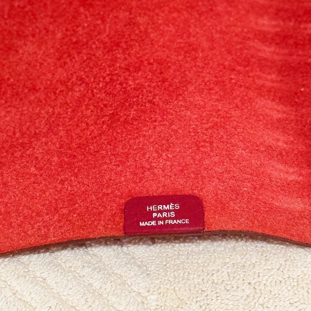 Hermès Paris Red Leather Ulysse Agenda Notebook Cover PM Refillable Planner Box
